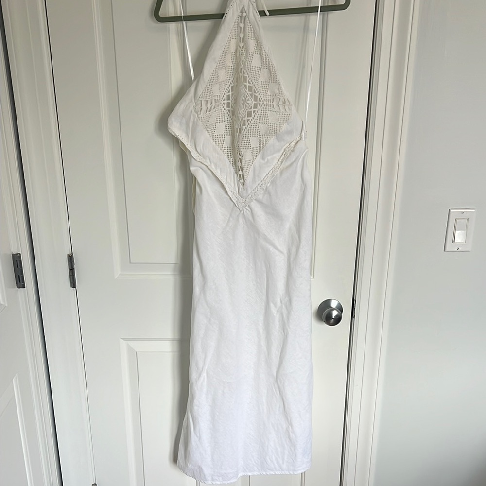 Abercrombie & Fitch White Maxi Dress